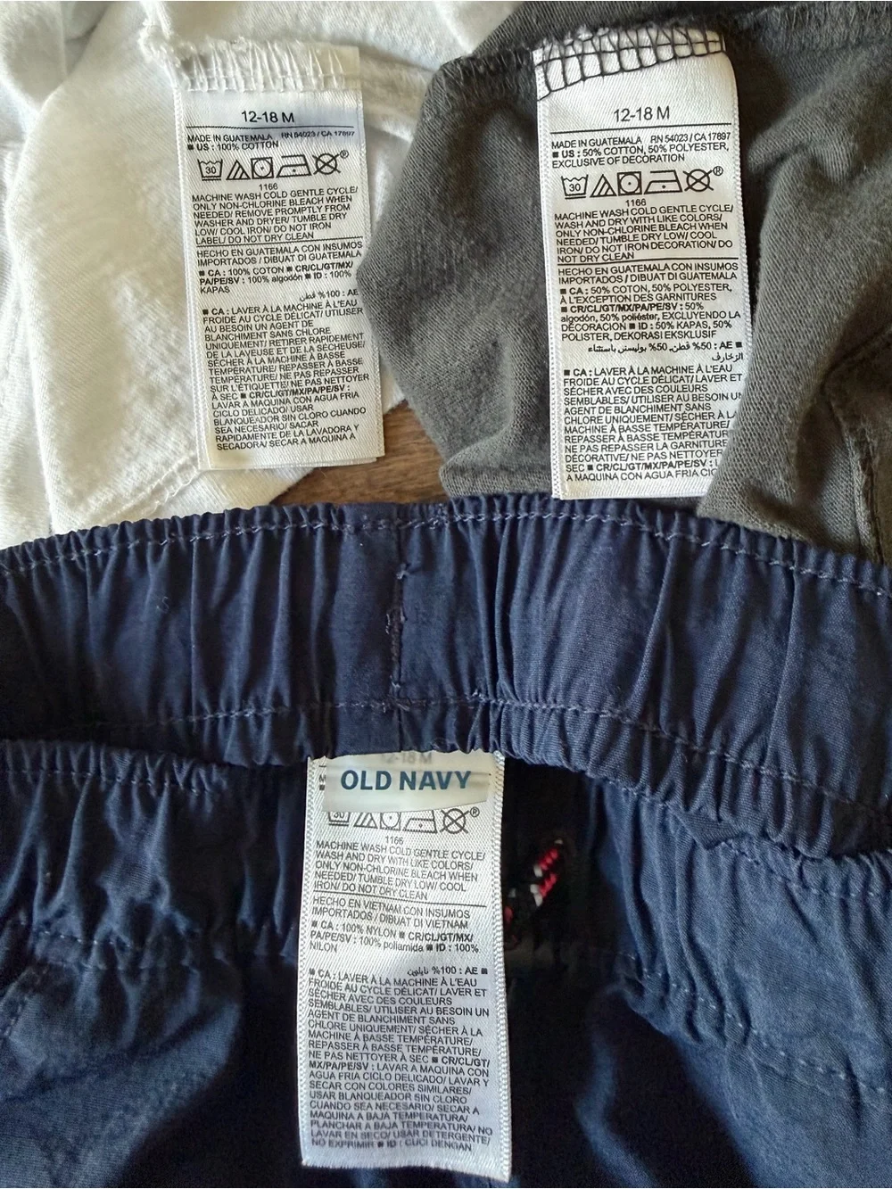 Old Navy Patriotic Gray Tee, White Tank & Navy Shorts Set
